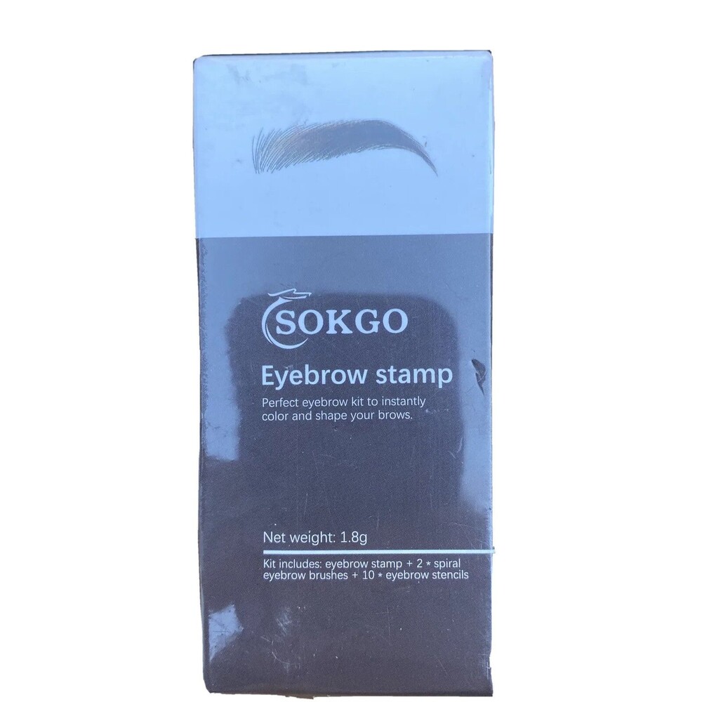 Sokgo Eyebrow Stamp One Step Eyebrow Stamp Shaping Kit Professional 13 Piece New